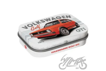 MĖTYNIŲ SALDAINIŲ DĖŽUTĖ VW GOLF GTI 1976 81473 4 VNT PAKUOTĖ