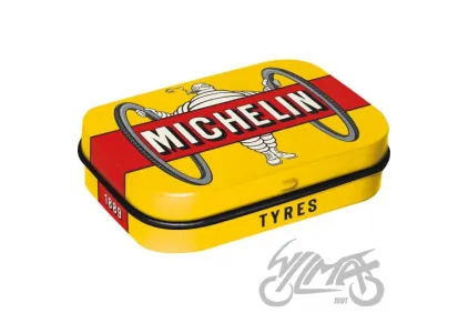 MĖTYNIŲ SALDAINIŲ DĖŽUTĖ MICHELIN TYRES BIBENDUM 81476 4 VNT PAKUOTĖ