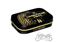 MĖTYNIŲ SALDAINIŲ DĖŽUTĖ GOODYEAR 125 METŲ PADANGA 82738 OPK 4 vnt.