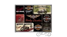 MAGNET HARLEY-DAVIDSON BIKES SET 9 PCS 83037
