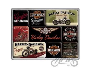 MAGNET HARLEY-DAVIDSON BIKES SET 9 PCS 83037