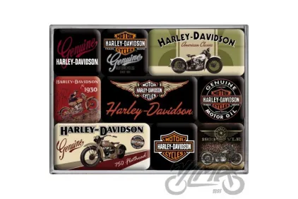 MAGNET HARLEY-DAVIDSON BIKES SET 9 PCS 83037