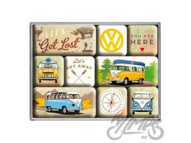 MAGNET VW BULLI LET GET SET 9 PCS 83080