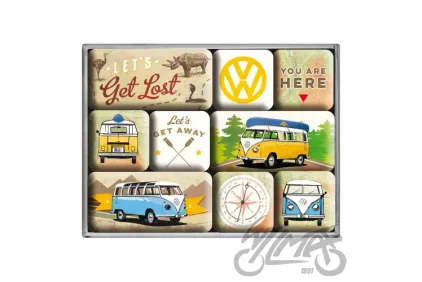 MAGNET VW BULLI LET GET SET 9 PCS 83080