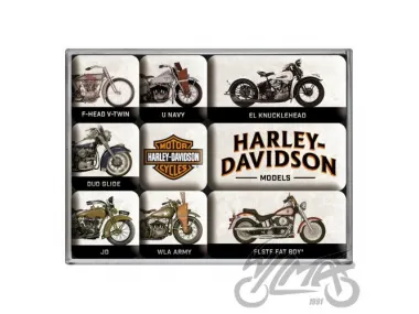 MAGNET HARLEY-DAVIDSON MODEL CHART SET 9 PCS 83102