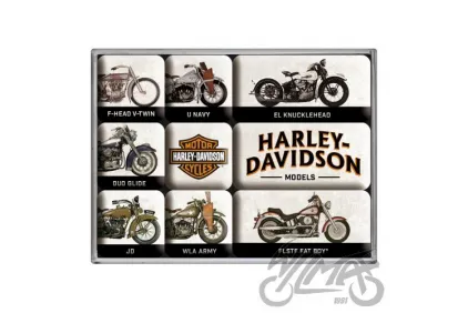 MAGNET HARLEY-DAVIDSON MODEL CHART SET 9 PCS 83102