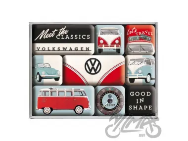 MAGNET VW MEET CLASSICS 9 PCS 83107