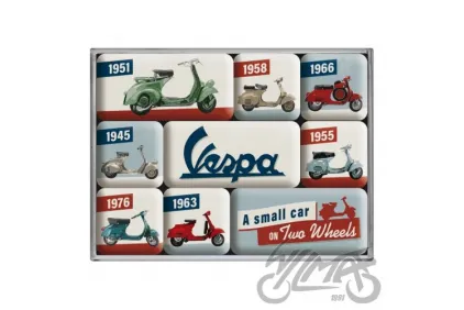 MAGNET VESPA MODEL CHART SET 9 PCS 83110