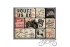 MAGNET ROUTE 66 SET 9 PCS 83117