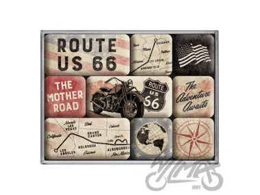 MAGNET ROUTE 66 SET 9 PCS 83117