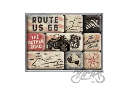 MAGNET ROUTE 66 SET 9 PCS 83117