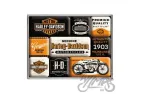 MAGNET HARLEY DAVIDSON 9 PCS 83133