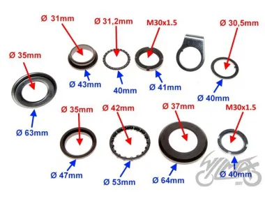 BEARING SET, STEERING FOR PIAGGIO FLY 125