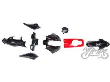 COVER SET, BODY KIT FOR PEUGEOT LUDIX BLACK-RED