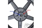 REAR WHEEL ASSY 2.50-12/3.00-12 F+R FOR PITBIKE SUPERMOTO