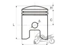 PISTON SET , ZONGSHEN DT190 ENGINE