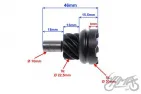 GEAR, KICK STARTER FOR PIAGGIO ZIP 2T & 4T