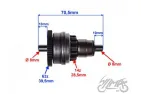 GEAR, KICK STARTER ONE WAY CLUTCH FOR PIAGGIO ZIP 50 2T