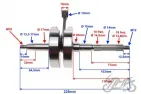 CRANKSHAFT ASSY FOR PIAGGIO ZIP 50 4T