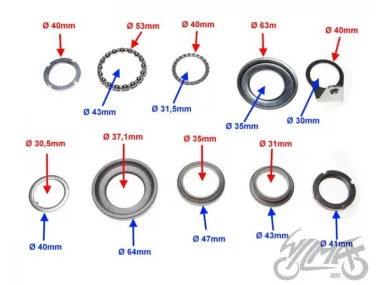 BEARING SET, STEERING STEM FOR PIAGGIO ZIP 50 4T
