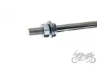 AXLE, FRONT WHEEL BALL BEARING ROMET