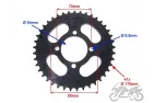 SPROCKET, T:41 428 REAR WHEEL FOR ROMET VIA CITY