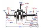 CRANKSHAFT, ROMET ZETKA 4T VERT. CYLINDER 50cc