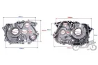 CRANKCASE SET, RH+LH FOR ROMET ZETKA