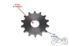 SPROCKET (NT:14) FOR SUZUKI GN125