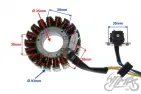 apvija, apvijos generatoriaus SUZUKI GN125