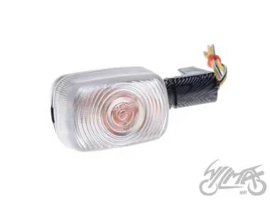 LAMP, TURN SIGNAL SIMSON S53 ORG CARBON CLEAR LENS