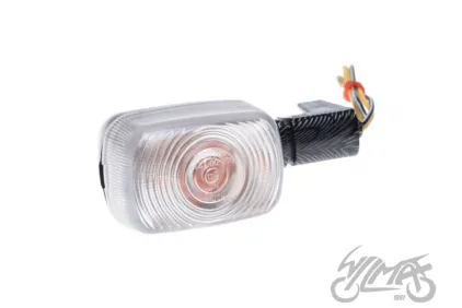 LAMP, TURN SIGNAL SIMSON S53 ORG CARBON CLEAR LENS