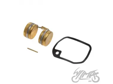FLOAT, CARBURETOR SIMSON W/AXLE AND GASKET
