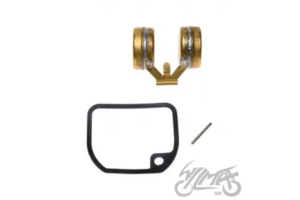 FLOAT, CARBURETOR SIMSON W/AXLE AND GASKET