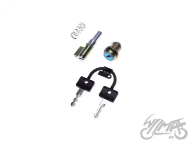 LOCK ASSY, STEERING+COVER SIMSON S51 BAB ORG