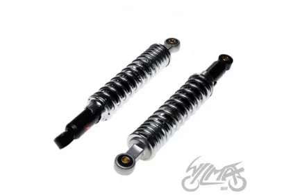 DAMPER SET, REAR SUSPENSION S51 PAIR CHROMED SPRING