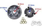 VARIATOR ASSY FOR SYM ORBIT 4T