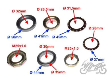 BEARING SET, STEERING FOR SYM ORBIT 4T