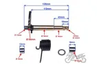 SHAFT, KICK STARTER GY6 125 129 mm