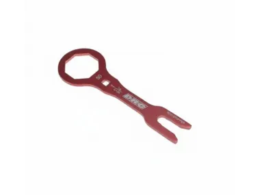 RAKTAS ATSUKTI PRIEKINĮ AMORTIZATORIŲ DRC PRO SHOWA 50MM RAUDONAS