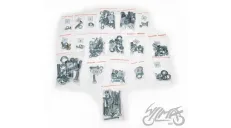 BOLT SET FOR WSK 125 B3