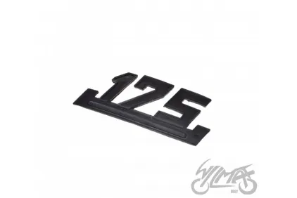EMBLEM, SIDE COVER WSK 175 BLACK