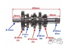 KRUMPLIARATIS GREIČIŲ DĖŽĖS YAMAHA YBR125