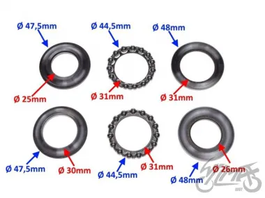 STEERING BEARING SET FOR YAMAHA YBR 125