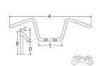 HANDLEBAR FOR YAMAHA YBR 125