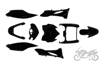 COVER SET, BODY PLASTIC PARTS BLACK FOR YAMAHA JOG RR