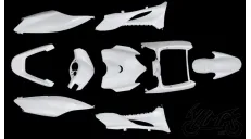 COVER SET, BODY PLASTIC PARTS WHITE FOR YAMAHA JOG RR