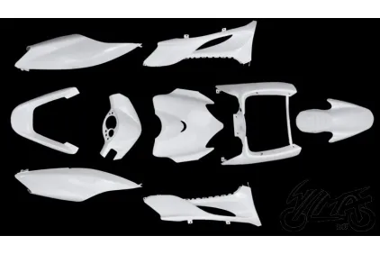 COVER SET, BODY PLASTIC PARTS WHITE FOR YAMAHA JOG RR