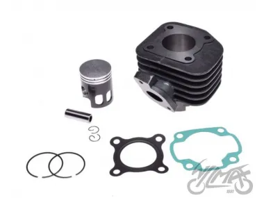 CYLINDER ASSY 50ccm PISTON W/WINDOWS, PIN DIA. 12m