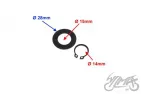 WASHER+CIRCLIP SET, KICK STARTER SHAFT 2T